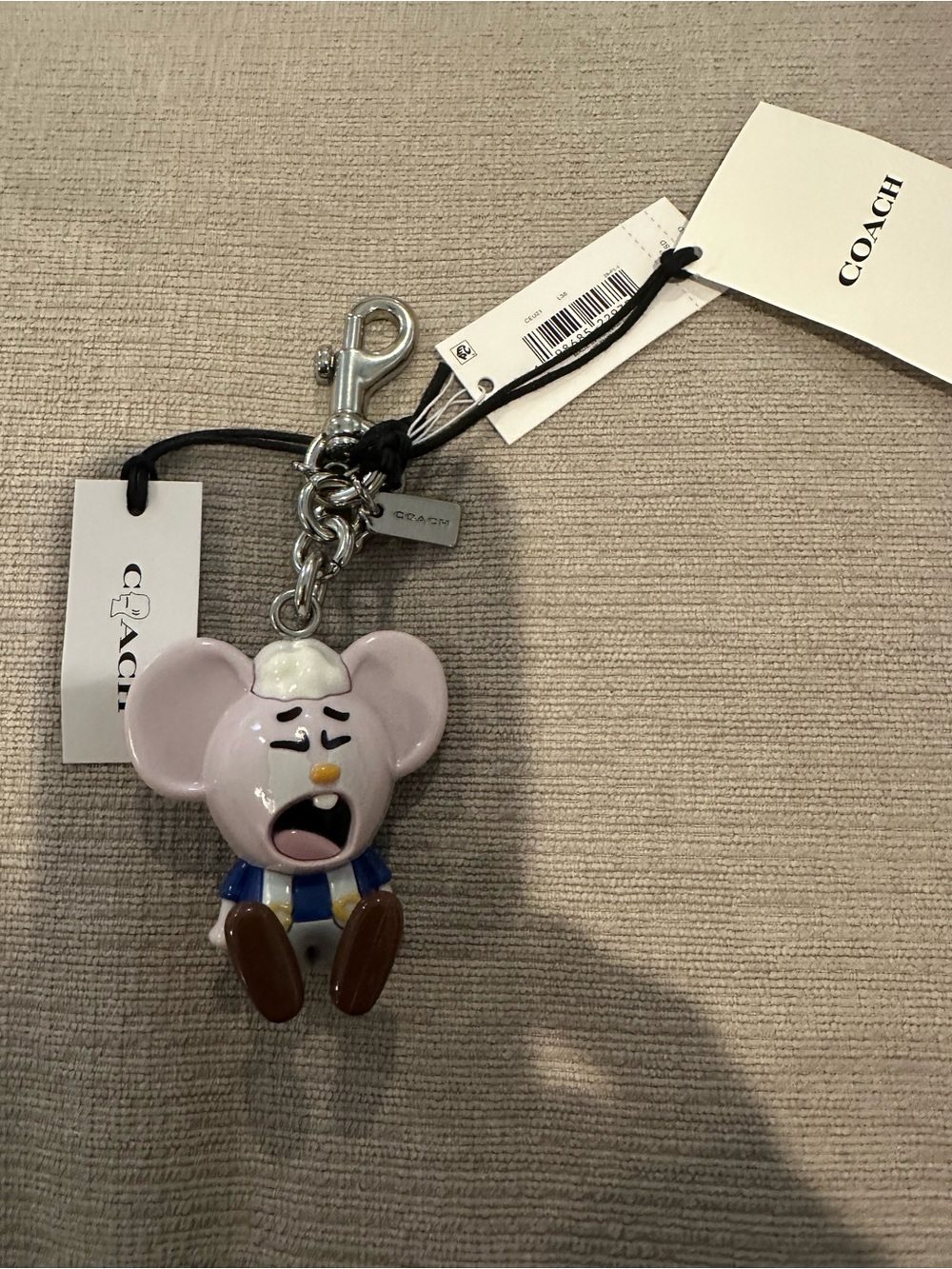 COACH Brain Dead Kachi Mouse Bag Charm NWT